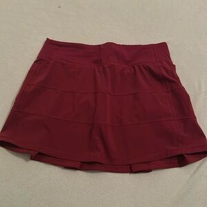 Lululemon Maroon/Dark Red Athletic Skirt